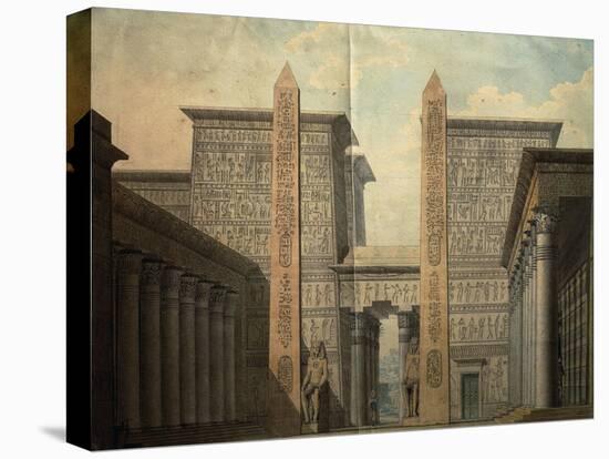 Set Design for the Court of the Temple-Simon Quaglio-Premier Image Canvas