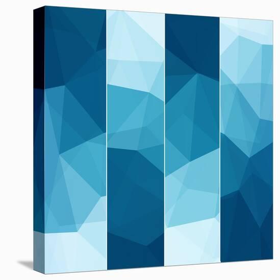 Set of Abstract Blue Background-epic44-Stretched Canvas