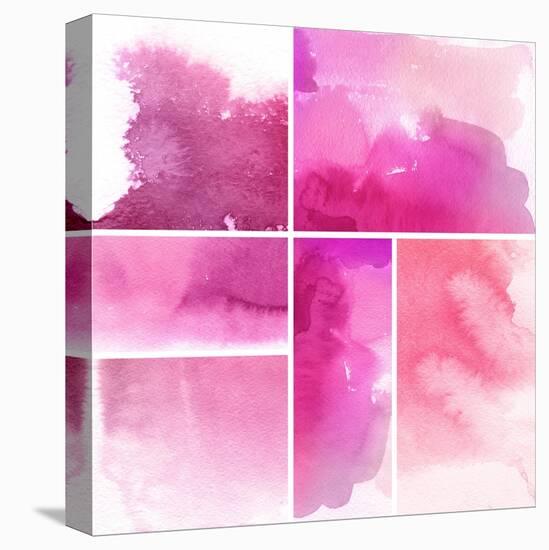Set Of Watercolor Abstract Hand Painted Backgrounds-katritch-Stretched Canvas