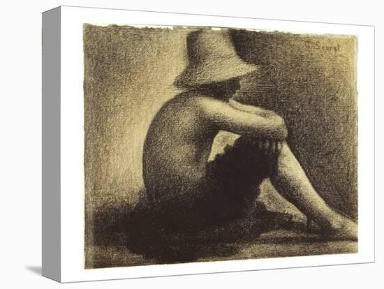 Seurat: Seated Boy, 1883-4-Georges Seurat-Premier Image Canvas