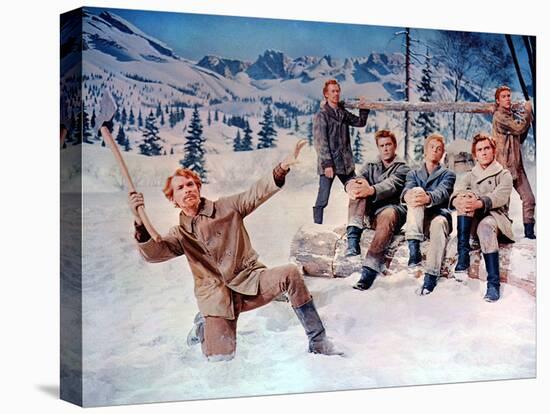 Seven Brides For Seven Brothers, 1954-null-Stretched Canvas