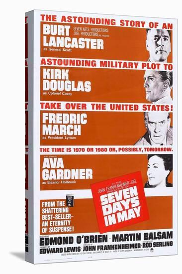 Seven Days in May, from Top: Burt Lancaster, Kirk Douglas, Fredric March, Ava Gardner, 1964-null-Stretched Canvas