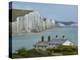 Seven Sisters Chalk Cliffs, Cuckmere Haven, Near Seaford, East Sussex, England-David Wall-Premier Image Canvas