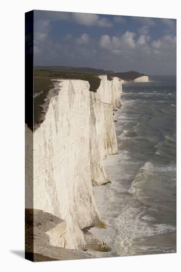 Seven Sisters Chalk Cliffs, South Downs, England-Peter Cairns-Premier Image Canvas