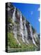 Seven Sisters Falls as Seen from Ferry, Geiranger Fjord, Norway, Europe-Anthony Waltham-Premier Image Canvas