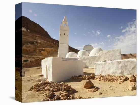Seven Sleepers Mosque, Chenini, Sahara Desert, Tunisia, North Africa, Africa-Dallas & John Heaton-Premier Image Canvas