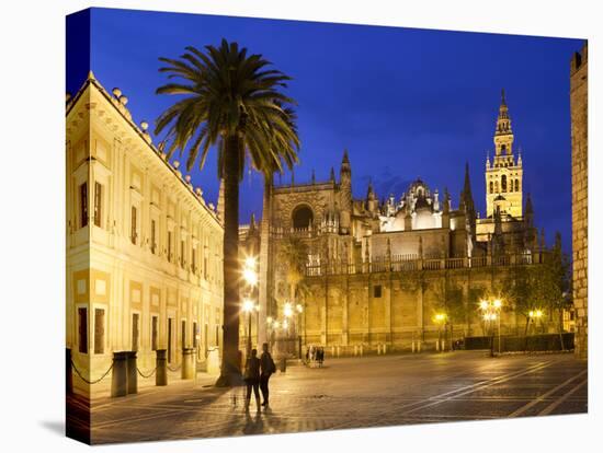 Seville Cathedral (Catedral) and the Giralda at Night-Stuart Black-Premier Image Canvas