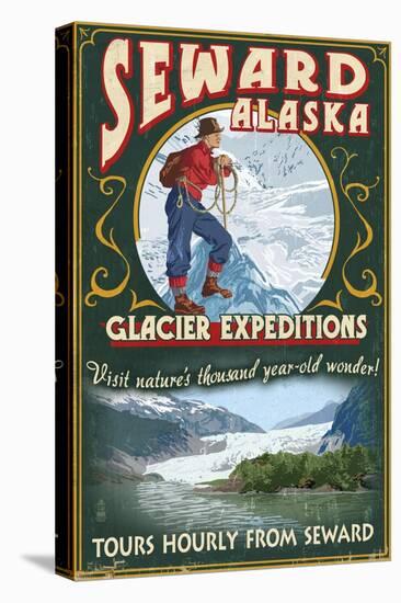 Seward, Alaska - Glacier Tours-Lantern Press-Stretched Canvas