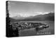 Seward, Alaska - Panoramic View of Town and Harbor-Lantern Press-Stretched Canvas