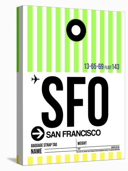 SFO San Francisco Luggage Tag 3-NaxArt-Stretched Canvas