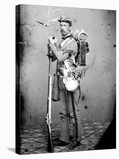 Sgt. Joseph Dore, 7th N.Y.S.M., c.1865-null-Stretched Canvas