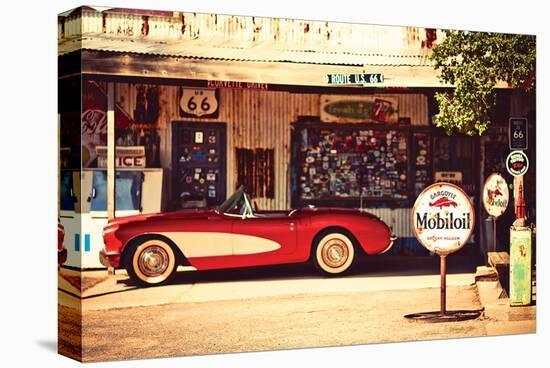 Shade Break on Route 66-null-Stretched Canvas