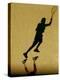 Shadow of Tennis Player Serving-null-Premier Image Canvas