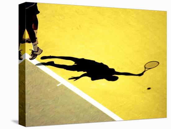 Shadow of Tennis Player Serving-null-Premier Image Canvas