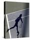 Shadow of Tennis Player Serving-null-Premier Image Canvas