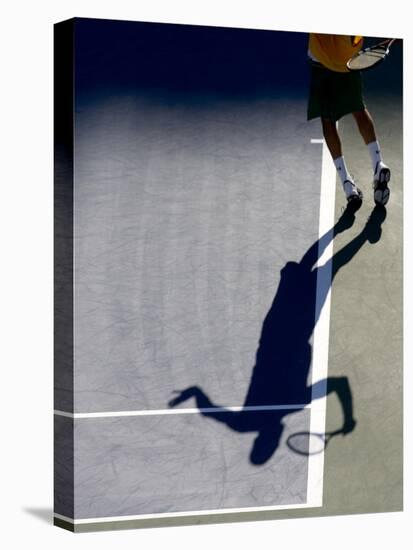 Shadow of Tennis Player Serving-null-Premier Image Canvas