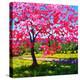 Shadows under a Blossoming Tree-Patty Baker-Stretched Canvas