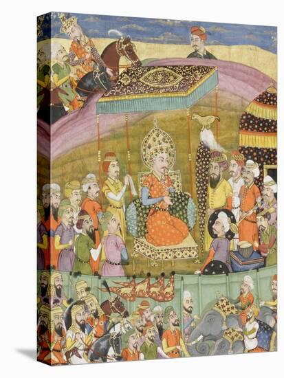 Shahnameh de Ferdowsi ou le Livre des Rois. Sohrab regarde la tente de Guivre-null-Premier Image Canvas