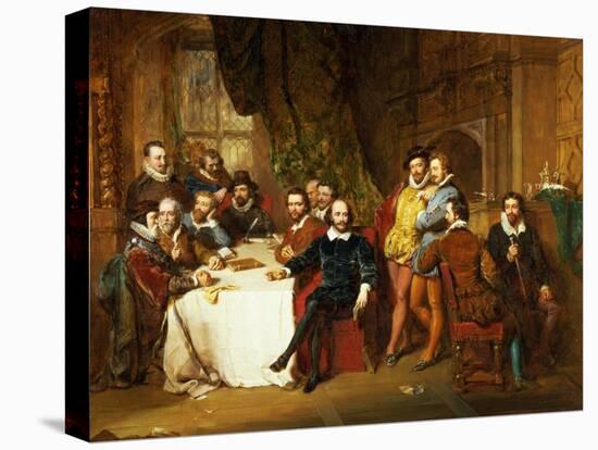 Shakespeare and His Friends at the Mermaid Tavern, 1850-John Faed-Premier Image Canvas