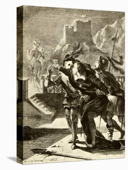 SHAKESPEARE - HAMLET Act-Ferdinand Victor Eugene Delacroix-Premier Image Canvas