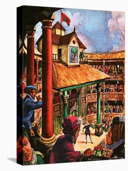 Shakespeare Performing at the Globe Theatre-Peter Jackson-Premier Image Canvas