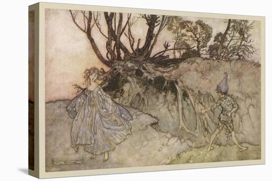 Shakespeare: Puck-Arthur Rackham-Stretched Canvas