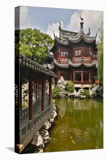 Shanghai, China Yu Garden and Oriental Styled Buildings-Darrell Gulin-Premier Image Canvas