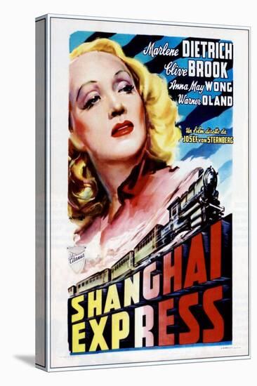 Shanghai Express, Marlene Dietrich, 1932-null-Stretched Canvas