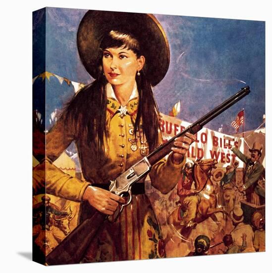 Sharpshooter Annie -- Annie Oakley and Her Gun-McConnell-Premier Image Canvas