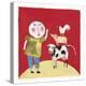 She Brought the Cow-Barbara Olsen-Stretched Canvas