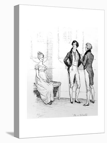 She Is Tolerable', Illustration from 'Pride and Prejudice' by Jane Austen, Edition Published in…-Hugh Thomson-Premier Image Canvas