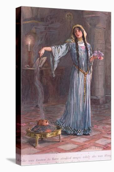 She Was known to Have Studied Magic While She Was Being Brought Up in the Nunnery-William Henry Margetson-Premier Image Canvas