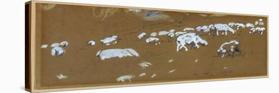 Sheep, 1878 (Graphite and White Gouache on Paper)-Winslow Homer-Premier Image Canvas