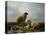 Sheep and Ducks in a Landscape-Leon Bakst-Premier Image Canvas