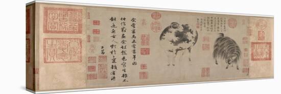 Sheep and Goat, Yuan Dynasty, C.1300-Zhao Meng-Fu-Premier Image Canvas
