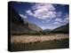 Sheep Herder Tending His Flock in the Sawtooth Mountains-Eliot Elisofon-Premier Image Canvas