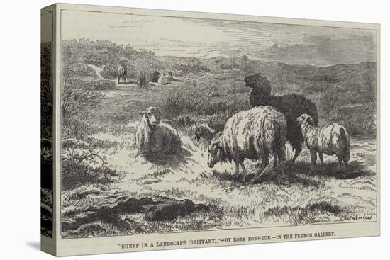 Sheep in a Landscape, Brittany-Rosa Bonheur-Premier Image Canvas