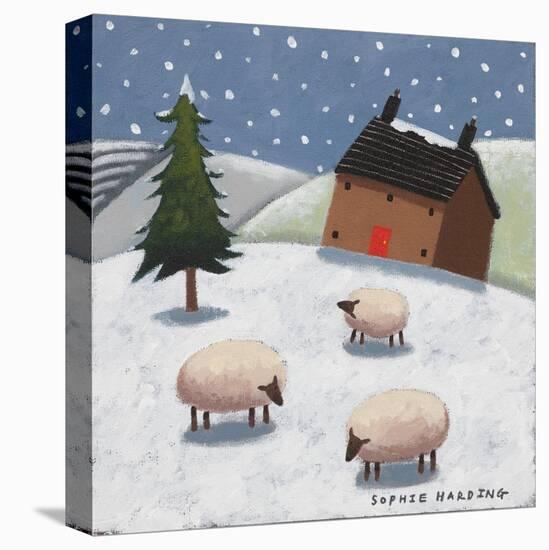 Sheep in the Snow-Sophie Harding-Premier Image Canvas