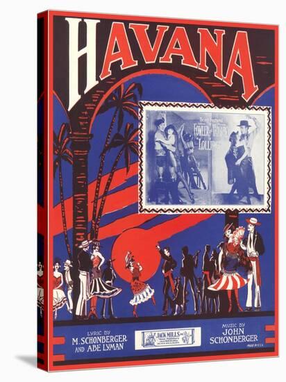 Sheet Music for Havana Musical-null-Stretched Canvas