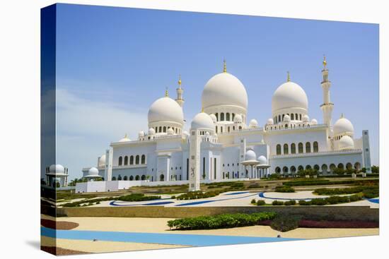 Sheikh Zayed Grand Mosque, Abu Dhabi, United Arab Emirates, Middle East-Fraser Hall-Premier Image Canvas