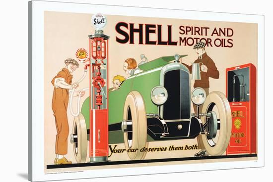 Shell Spirit and Motor Oils-null-Stretched Canvas