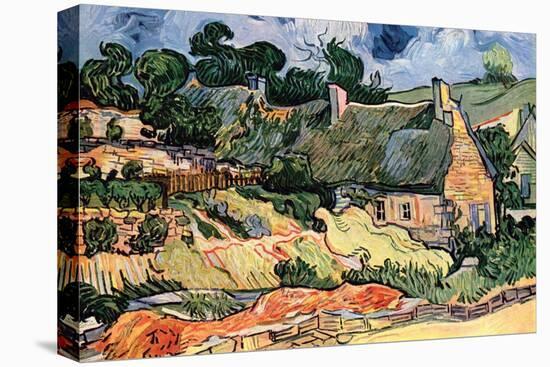 Shelters in Cordeville by Van Gogh-Vincent van Gogh-Stretched Canvas