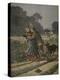 Shepherdess Defended by Her Dog, Illustration from 'Le Petit Journal: Supplement Illustre'-Henri Meyer-Premier Image Canvas
