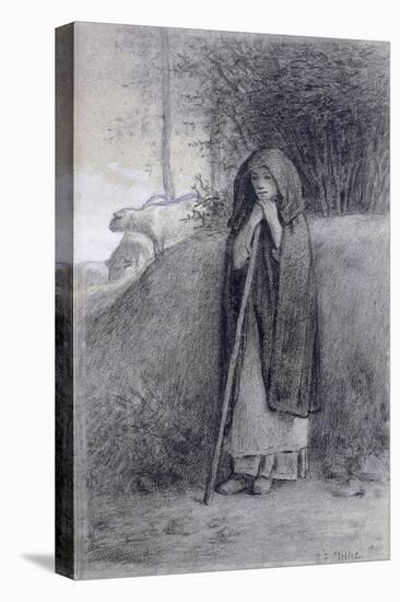 Shepherdess-Jean-François Millet-Premier Image Canvas