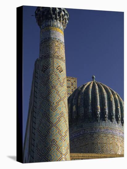 Sher Dor Madrasa, Registan, Samarkand, Uzbekistan-Ellen Clark-Premier Image Canvas