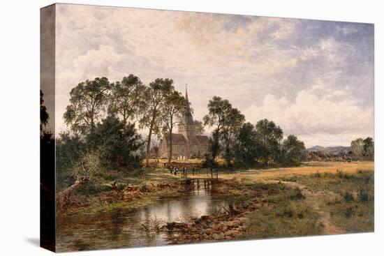 Shere Church, Surrey, 1892 (Oil on Canvas)-Benjamin Williams Leader-Premier Image Canvas