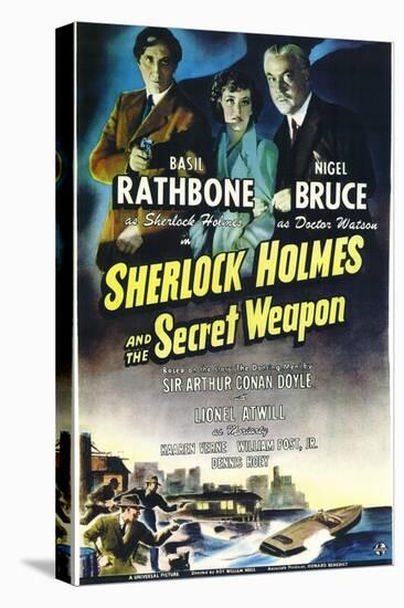Sherlock Holmes and the Secret Weapon-null-Stretched Canvas