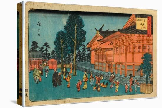 Shiba Sinmeisha Nai No Zu Precinct of Shiba Shinmei Shrine. Hiroshige-Utagawa Hiroshige-Premier Image Canvas