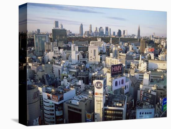 Shibuya Area Skyline with Shinjuku in the Background, Japan, Tokyo-Steve Vidler-Premier Image Canvas