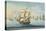 Ship Mount Vernon of Salem Outrunning a French Fleet-Michele Felice Corne-Premier Image Canvas